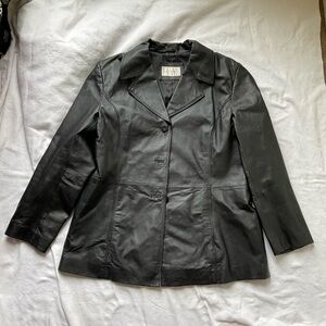 Black Leather Women's Jacket